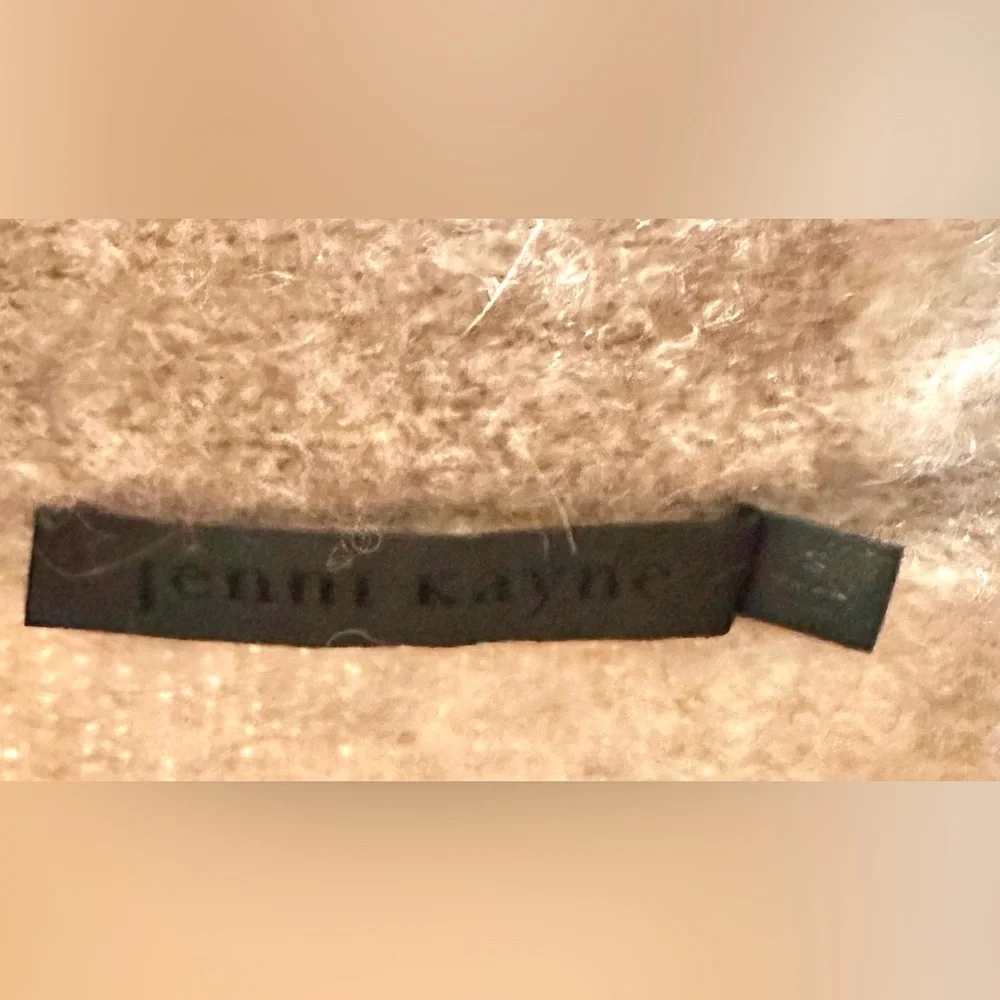 Jenni Kayne Belted Sweater Coat in Oatmeal Stripe, Size Small - Picture 8 of 8